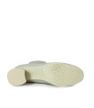 BOTINES DE PIEL DE MUJER CON TACÓN BAJO BEIGE GAIMO CHUCK