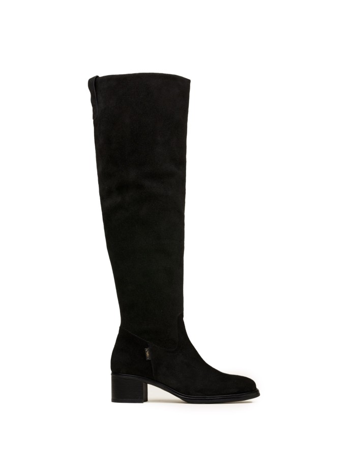 BOTA DE CAÑA ALTA CON TACÓN EN TENDENCIA GAIMO ADELAIS NEGRO