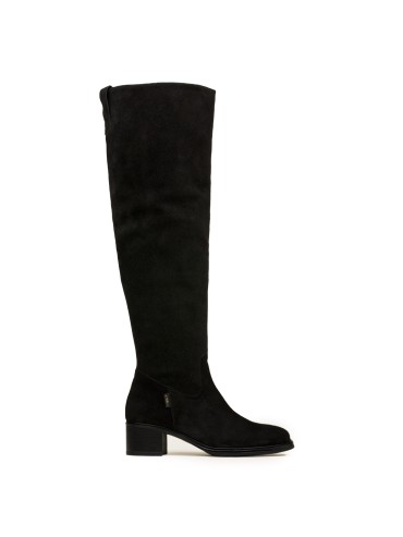 BOTA DE CAÑA ALTA CON TACÓN EN TENDENCIA GAIMO ADELAIS NEGRO