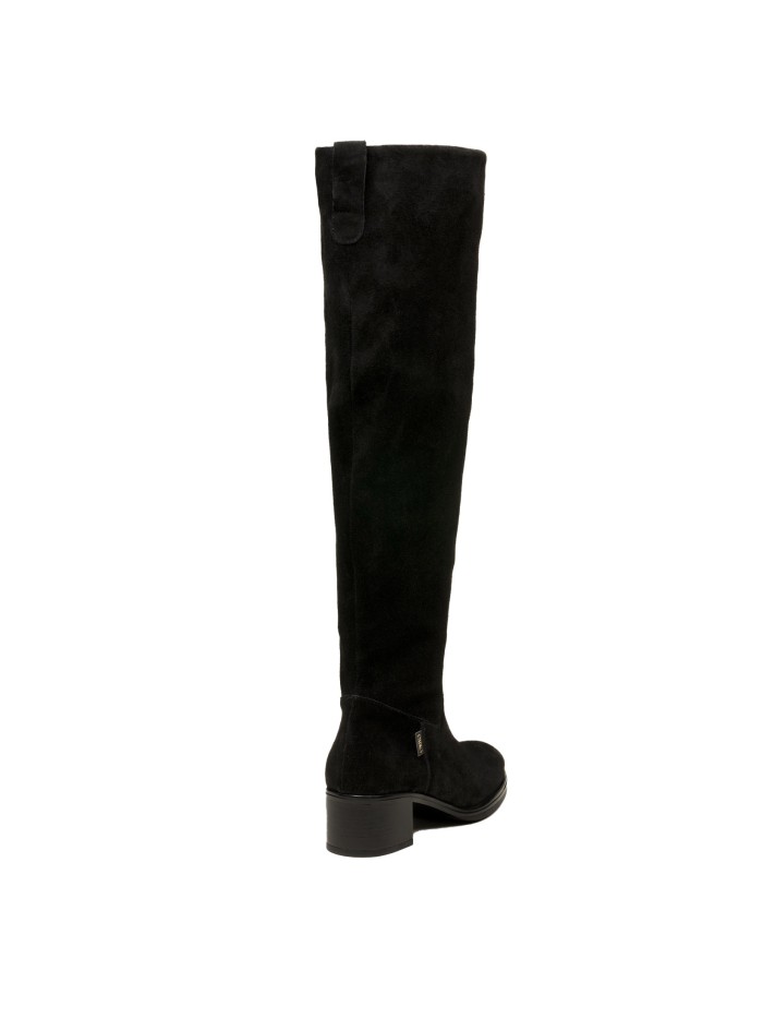 BOTA DE CAÑA ALTA CON TACÓN EN TENDENCIA GAIMO ADELAIS NEGRO