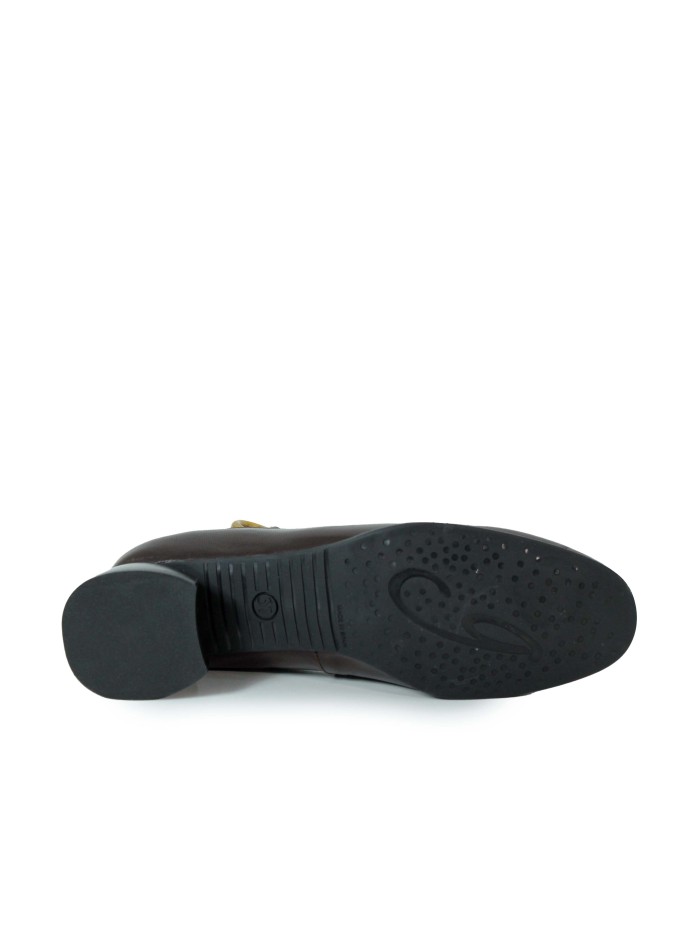 ZAPATO BAILARINA DE TACÓN BAJO GAIMO CHANTAL CHOCOLATE