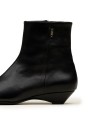 BOTINES DE PIEL DE MUJER CON TACÓN BAJO GAIMO MAGNOLIA NEGRO