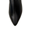 BOTINES DE PIEL DE MUJER CON TACÓN BAJO GAIMO MAGNOLIA NEGRO