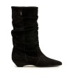 BOTAS DE PIEL DE MUJER CON TACÓN BAJO GAIMO MARGARIT NEGRO