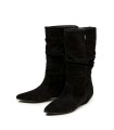 BOTAS DE PIEL DE MUJER CON TACÓN BAJO GAIMO MARGARIT NEGRO
