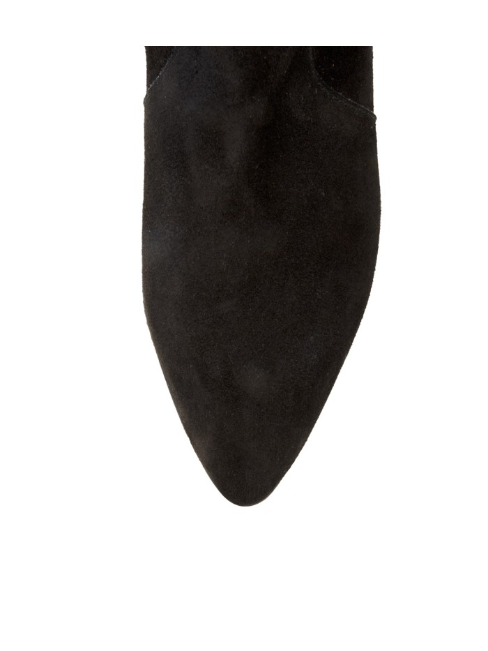 BOTAS DE PIEL DE MUJER CON TACÓN BAJO GAIMO MARGARIT NEGRO