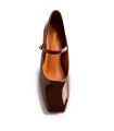 ZAPATOS MARY-JANE EFECTO CHAROL GIOSEPPO WINDHAM MARRÓN