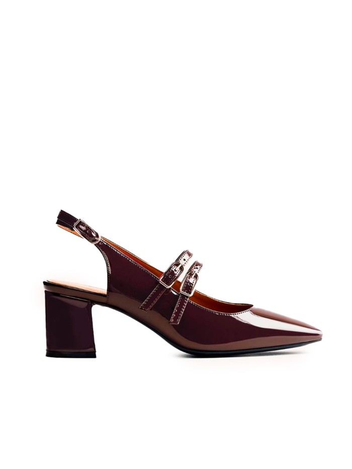 ZAPATOS MARY-JANE EFECTO CHAROL GIOSEPPO SODUS MARRÓN