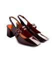 ZAPATOS MARY-JANE EFECTO CHAROL GIOSEPPO SODUS MARRÓN