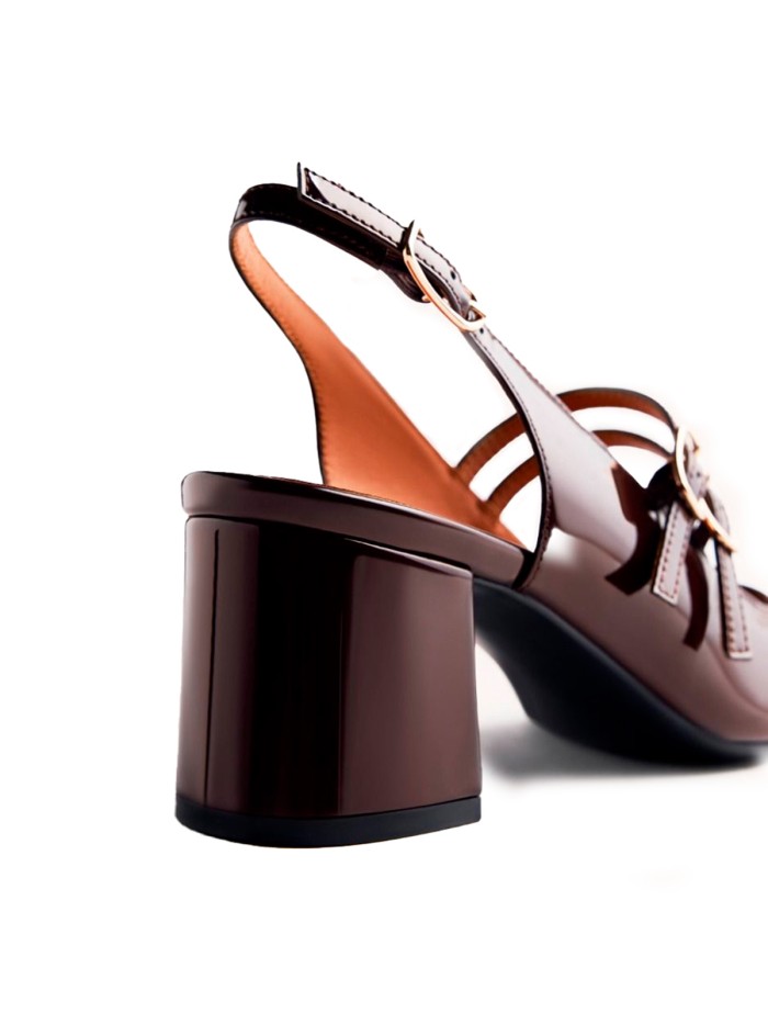 ZAPATOS MARY-JANE EFECTO CHAROL GIOSEPPO SODUS MARRÓN