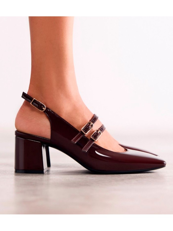 ZAPATOS MARY-JANE EFECTO CHAROL GIOSEPPO SODUS MARRÓN