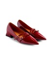 ZAPATOS TACÓN BAJO EFECTO CHAROL GIOSEPPO LUCAN BURDEOS