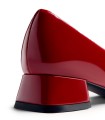 ZAPATOS TACÓN BAJO EFECTO CHAROL GIOSEPPO LUCAN BURDEOS