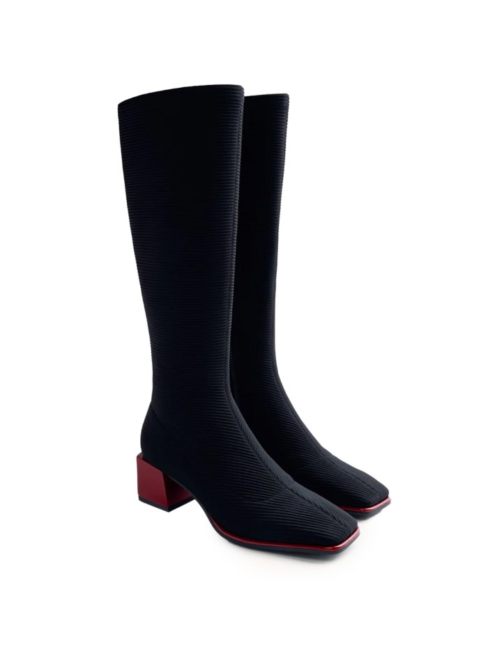 BOTA TACÓN ROJO GIOSEPPO INGER NEGRO