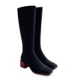 BOTA TACÓN ROJO GIOSEPPO INGER NEGRO