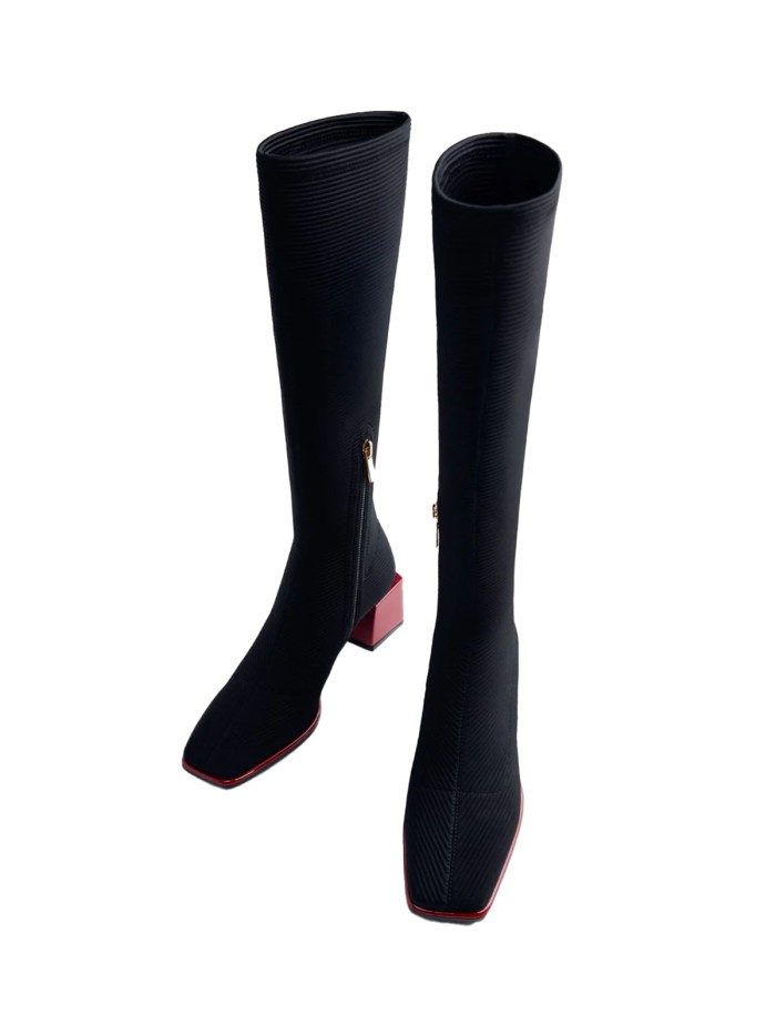 BOTA TACÓN ROJO GIOSEPPO INGER NEGRO