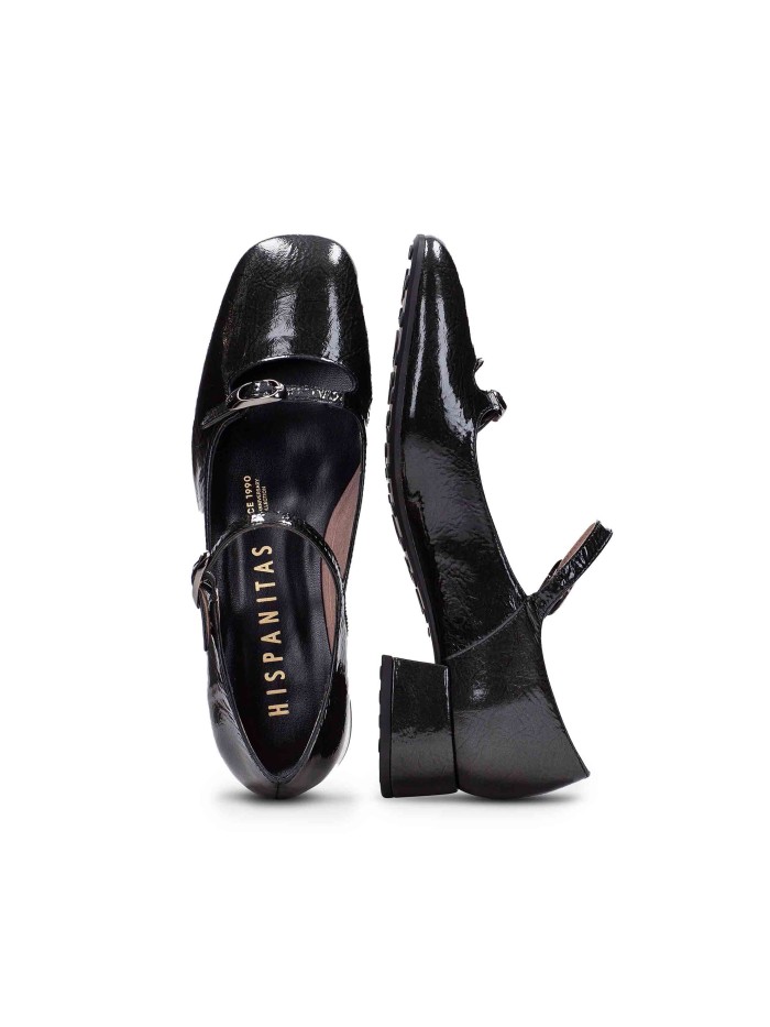 BAILARINA CON TACÓN BAJO HISPANITAS HI254207 NEGRO