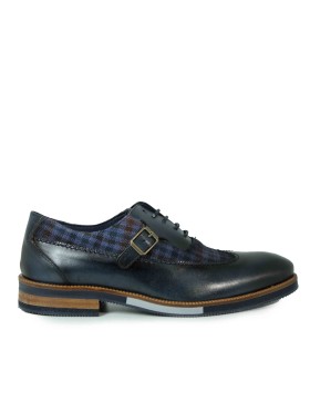 ZAPATOS COMBINADOS CON CORDONES Y HEBILLA KEEP HONEST 0350 MARINO