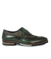 ZAPATOS COMBINADOS CON CORDONES Y HEBILLA KEEP HONEST 0350 VERDE