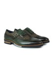 ZAPATOS COMBINADOS CON CORDONES Y HEBILLA KEEP HONEST 0350 VERDE