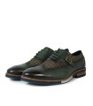 ZAPATOS COMBINADOS CON CORDONES Y HEBILLA KEEP HONEST 0350 VERDE