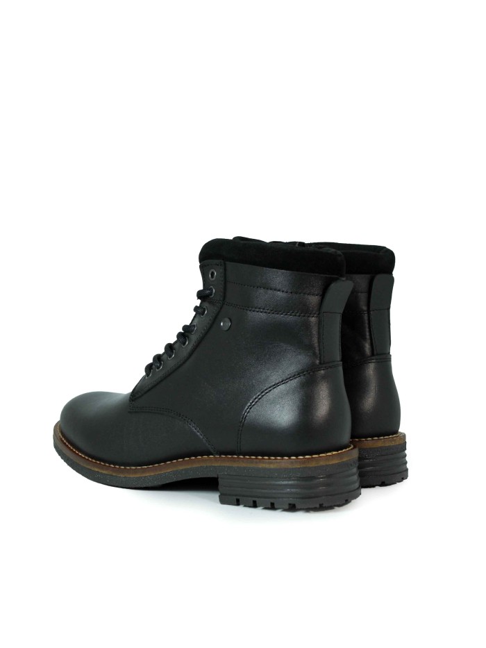 BOTÍN DE PIEL CON CORDONES MESQUITA SHOES 4801 NEGRO