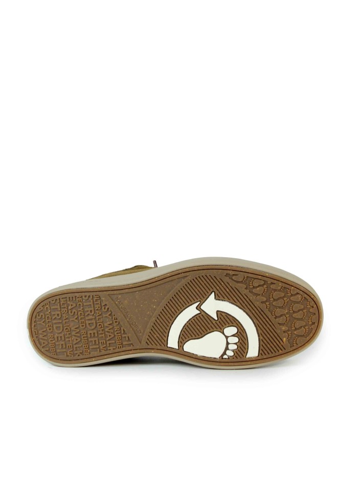 ZAPATO NÁUTICO CASUAL ECO VEGANO NATURAL WORLD 8454 CAMEL