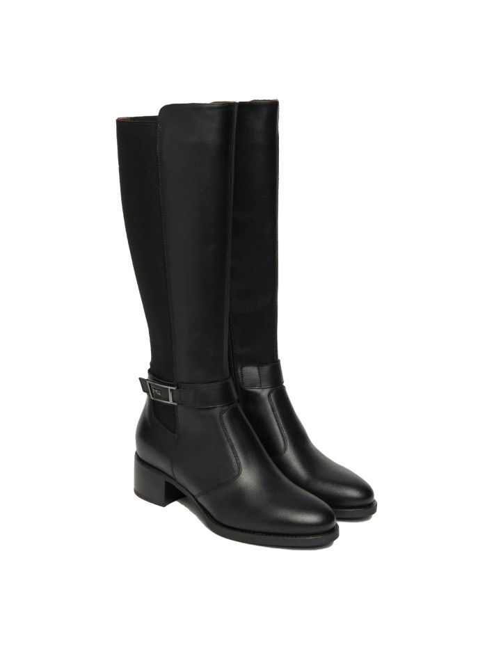 BOTAS DE PIEL TACÓN NERO GIARDINI 14643 NEGRO