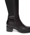 BOTAS DE PIEL TACÓN NERO GIARDINI 14643 NEGRO