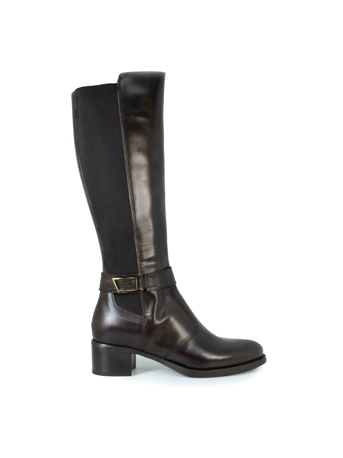 BOTAS DE PIEL TACÓN NERO GIARDINI 14643 CUERO