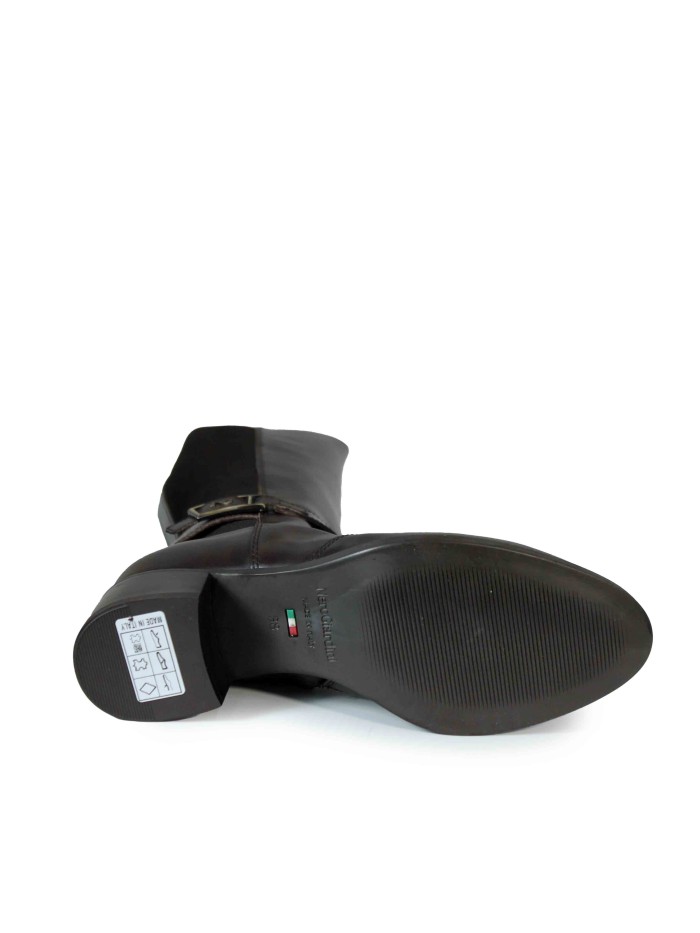 BOTAS DE PIEL TACÓN NERO GIARDINI 14643 CUERO