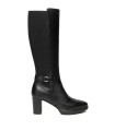 BOTAS DE PIEL TACÓN ALTO NERO GIARDINI 14600 NEGRO