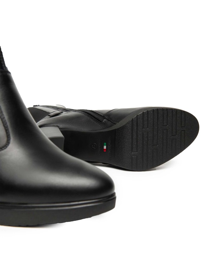 BOTAS DE PIEL TACÓN ALTO NERO GIARDINI 14600 NEGRO