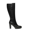 BOTAS DE PIEL TACÓN ALTO NERO GIARDINI 14610 NEGRO