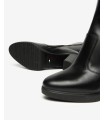 BOTAS DE PIEL TACÓN ALTO NERO GIARDINI 14610 NEGRO