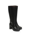 BOTAS DE PIEL TACÓN ALTO NERO GIARDINI 14855 NEGRO