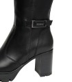 BOTAS DE PIEL TACÓN ALTO NERO GIARDINI 14855 NEGRO