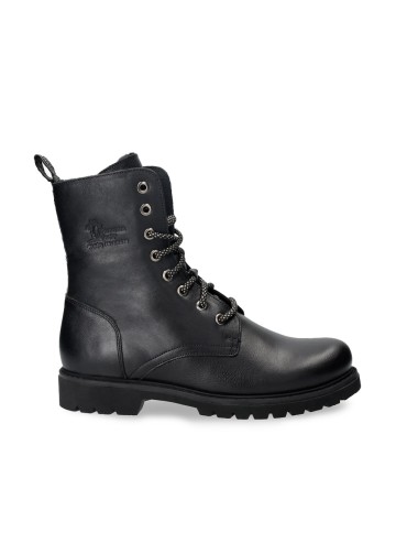 BOTAS PIEL MUJER CON FORRO DE PELO PANAMA JACK FRISIA B1 NAPA NEGRO