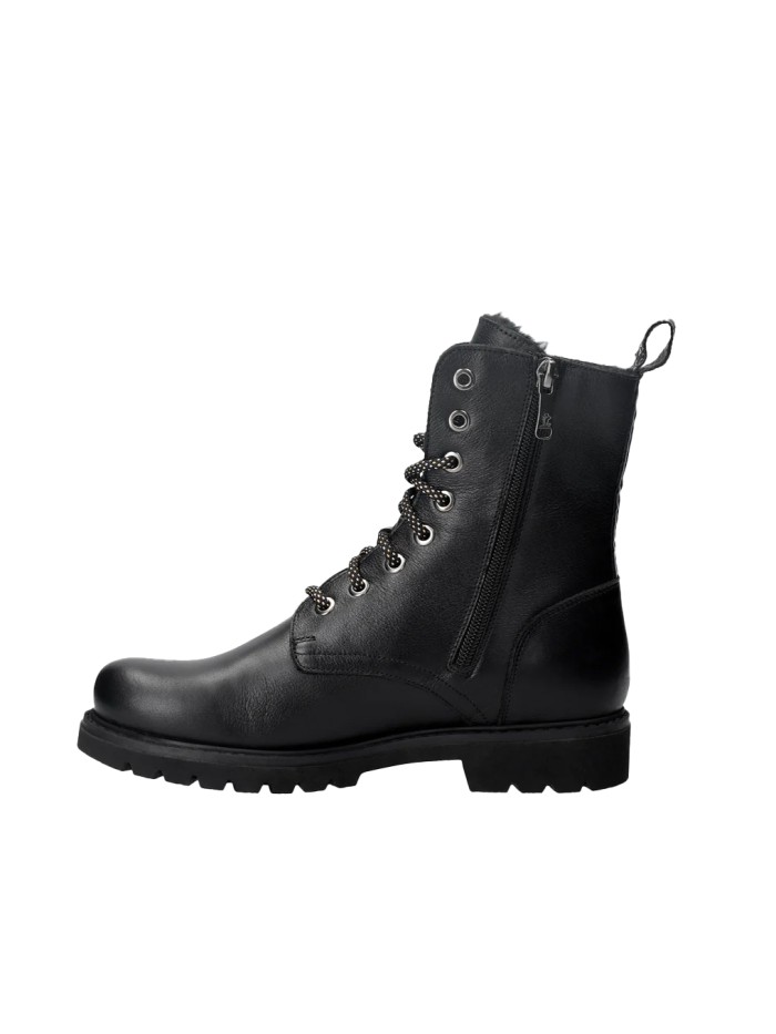 BOTAS PIEL MUJER CON FORRO DE PELO PANAMA JACK FRISIA B1 NAPA NEGRO