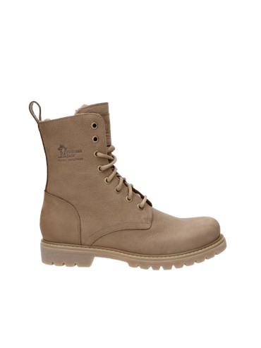 BOTAS PIEL MUJER CON FORRO DE PELO PANAMA JACK FRISIA B30 NAPA TAUPE