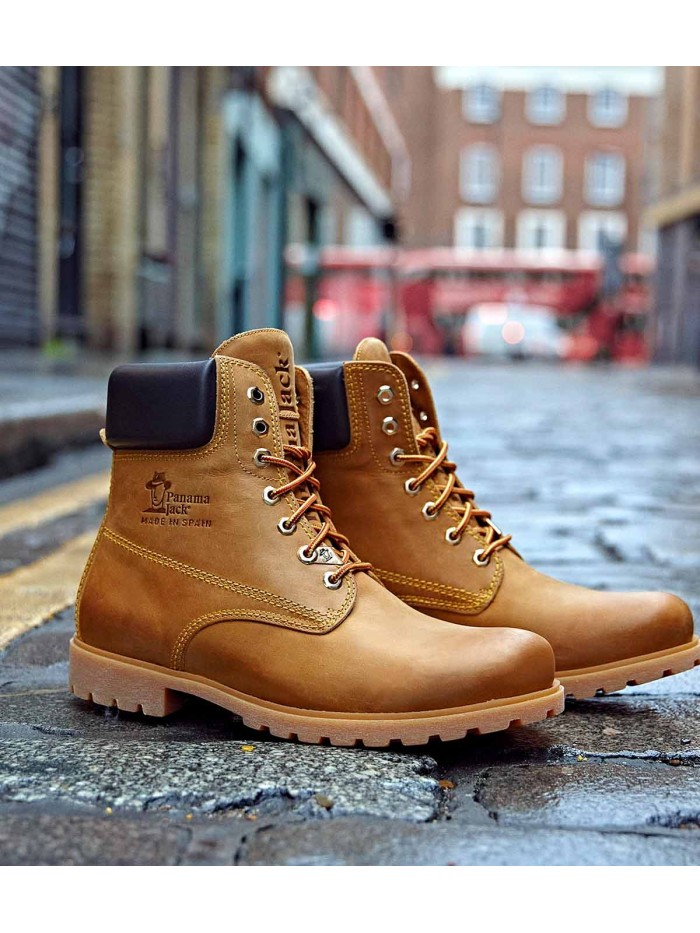 BOTA DE CORDONES Panama Jack PANAMA 03 C1 VINTAGE AMARILLO