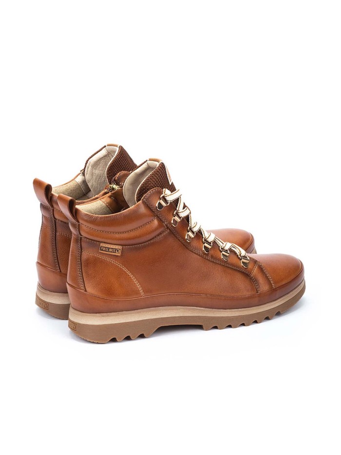 BOTÍN DE MUJER CON CORDONES CUERO PIKOLINOS VIGO W3W-8564