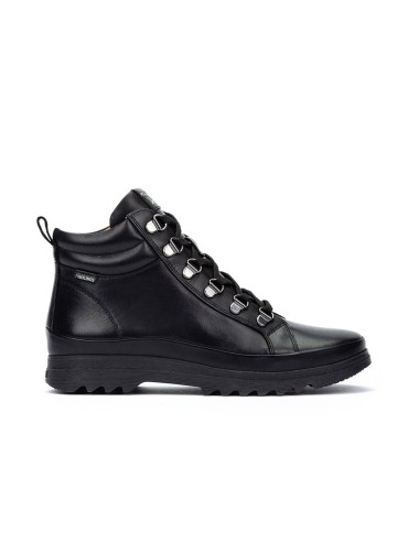 BOTÍN DE MUJER CON CORDONES PIKOLINOS VIGO W3W-8564 NEGRO