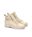 BOTÍN DE MUJER CON CORDONES BEIGE PIKOLINOS VIGO W3W-8564
