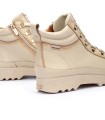 BOTÍN DE MUJER CON CORDONES BEIGE PIKOLINOS VIGO W3W-8564
