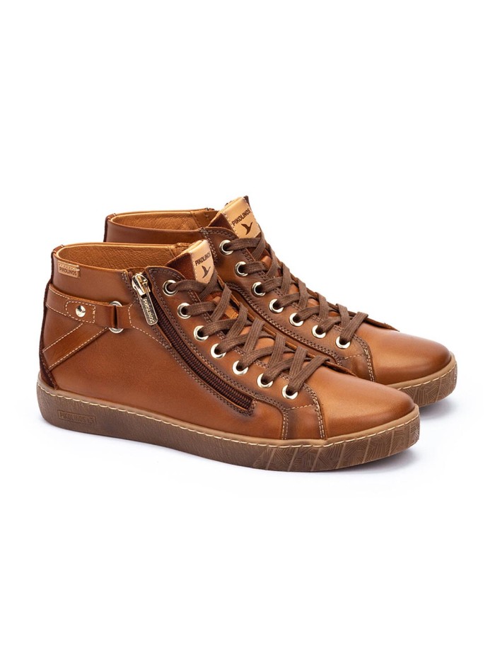 DEPORTIVO CUERO CON CREMALLERA PARA MUJER PIKOLINOS LANZAROTE W7B-8868C1