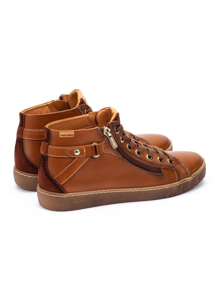 DEPORTIVO CUERO CON CREMALLERA PARA MUJER PIKOLINOS LANZAROTE W7B-8868C1