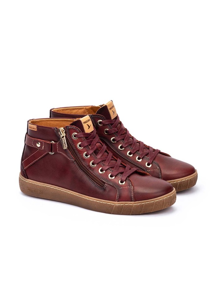 DEPORTIVO CON CREMALLERA PARA MUJER PIKOLINOS LANZAROTE W7B-8868C1 BURDEOS