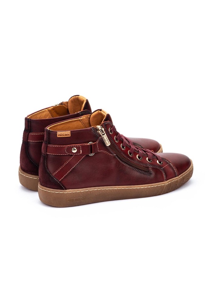 DEPORTIVO CON CREMALLERA PARA MUJER PIKOLINOS LANZAROTE W7B-8868C1 BURDEOS