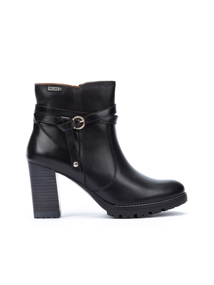 BOTINES NEGROS DE TACÓN PARA MUJER PIKOLINOS CONNELLY W7M-8806